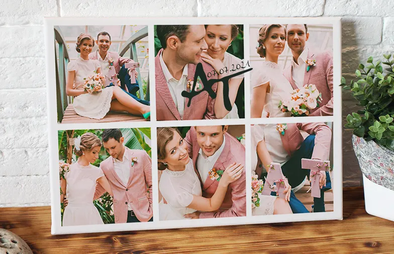 Personalisierte Fotocollage-Leinwand von Printerpix|Fotocollage von Familienbildern auf Leinwanddruck|Fotocollage von Urlaubsfotos auf Leinwanddruck an der Wand aufgehängt|Personalisierter Leinwanddruck zum Aufhängen mit individuell gestalteter Fotocollage|Familienfotos vom Handy im Collage-Format von Printerpix auf Leinwand gedruckt|Großer Leinwanddruck mit individueller Fotocollage von Familienfotos|||||