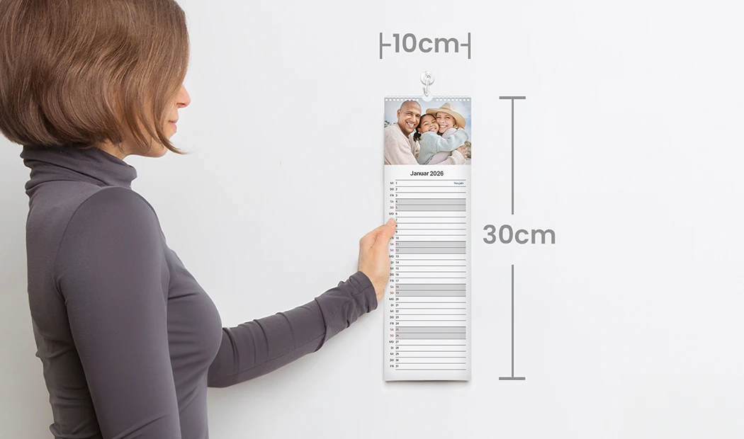 Küchenkalender 10x30 cm