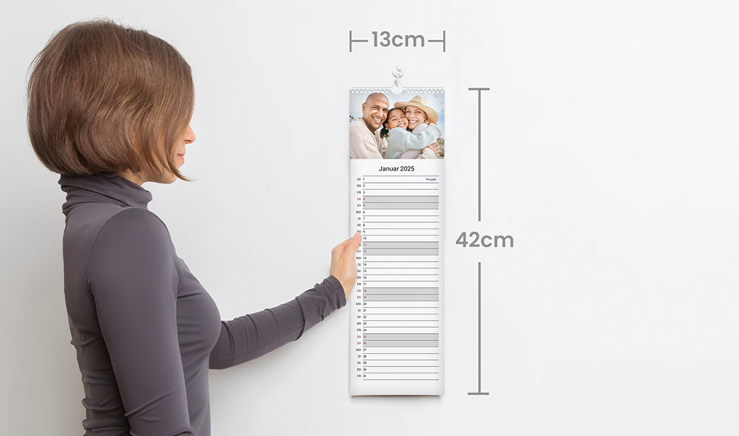 Küchenkalender 13x42 cm