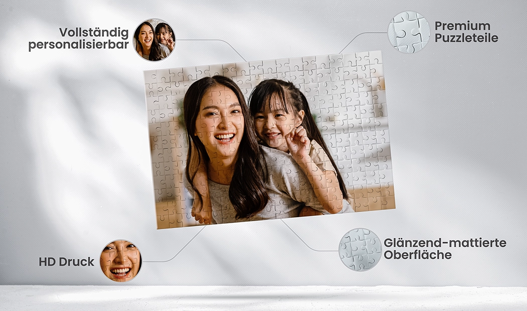 Personalisierte Puzzles|Printerpix Fotopuzzle mit bedruckter Schachtel und 1000 Teilen|500-teiliges Puzzle mit Schachtel||||||||