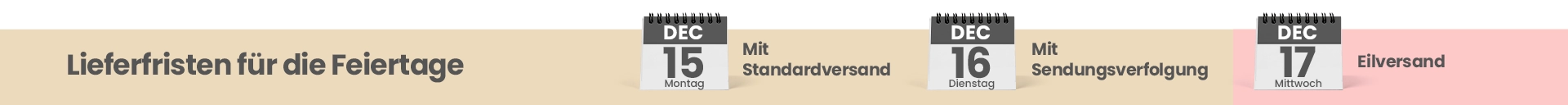 Shipping and delivery information