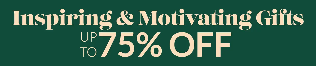 Inspirierende und motivierende Geschenke bis zu 75 % RABATT