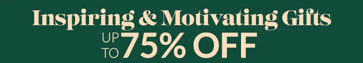 Inspirierende und motivierende Geschenke bis zu 75 % RABATT