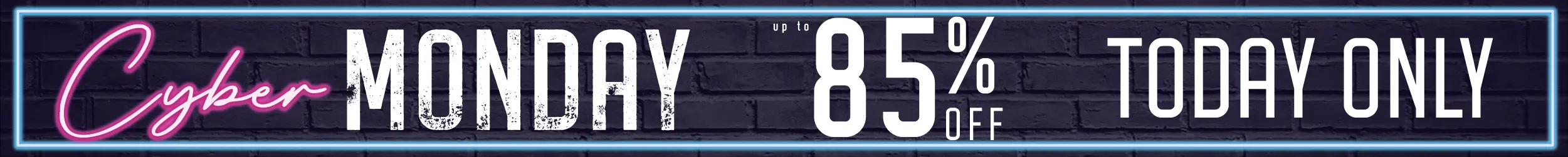 Cyber Monday 85% Rabatt