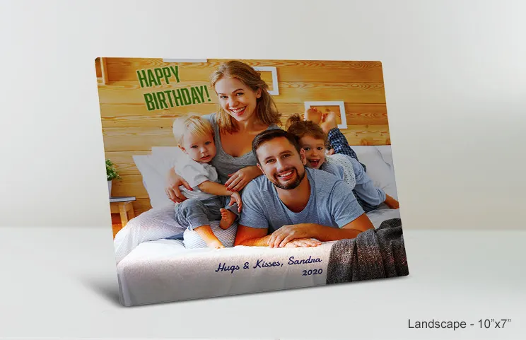 10x7 Metallbild Geburtstag