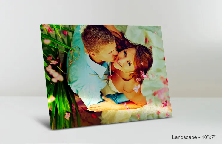 10x7 Metal Print Hochzeit