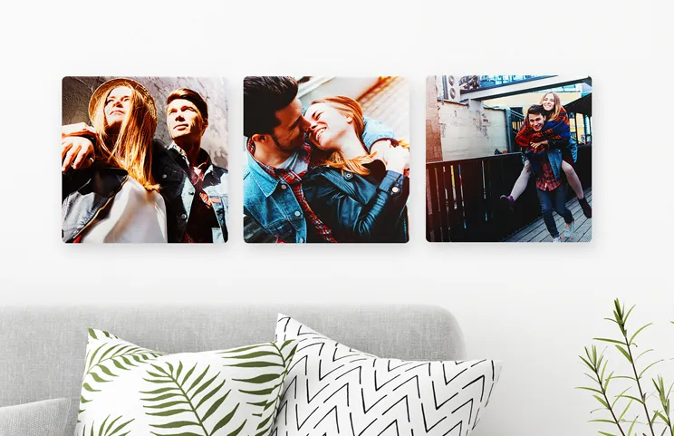 [
"Metal Display Panel Prints by Printerpix",
"Four Metal Display Panel Prints with Baby Photos",
"Nine Metal Display Panel Prints with Family Photos",
"Three Metal Display Panel Prints with Landscape Photos",
"Four Metal Display Panel Prints with Holiday Photos",
"Woman holding two Wedding Metal Photo Prints",
"",
"",
"",
"",
""
]||||||||||
