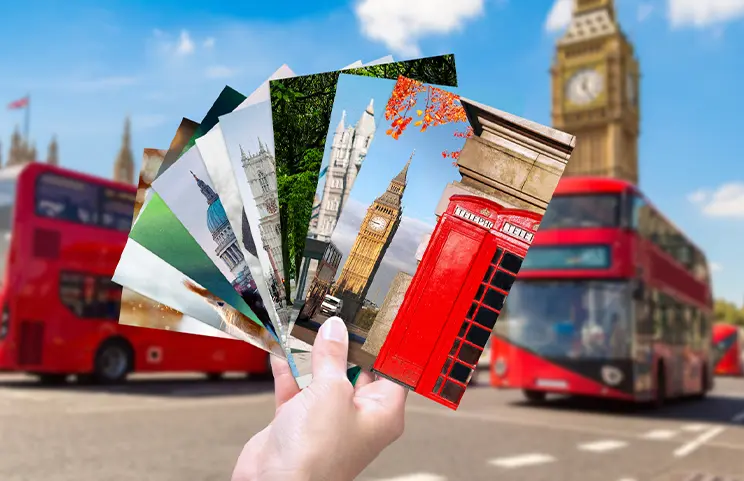 Stack of customised photo prints from Printerpix's online photo printing service