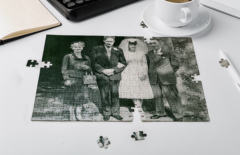 Printerpix Fotopuzzle mit bedruckter Schachtel und 1000 Teilen