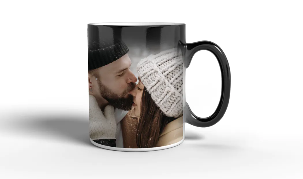 Magic Birthday Mug in Use