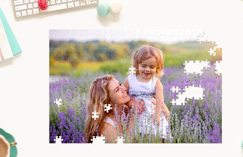 Personalisiertes Puzzle|Printerpix Fotopuzzle mit bedruckter Box und 1000 Teilen|Puzzle mit 500 Teilen und Box||||||||