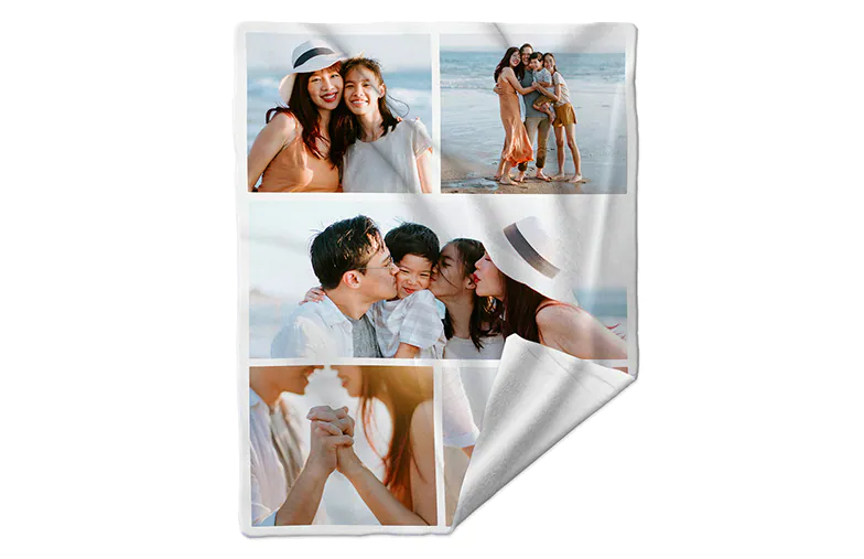 Printerpix Photo Blanket with Family Photos