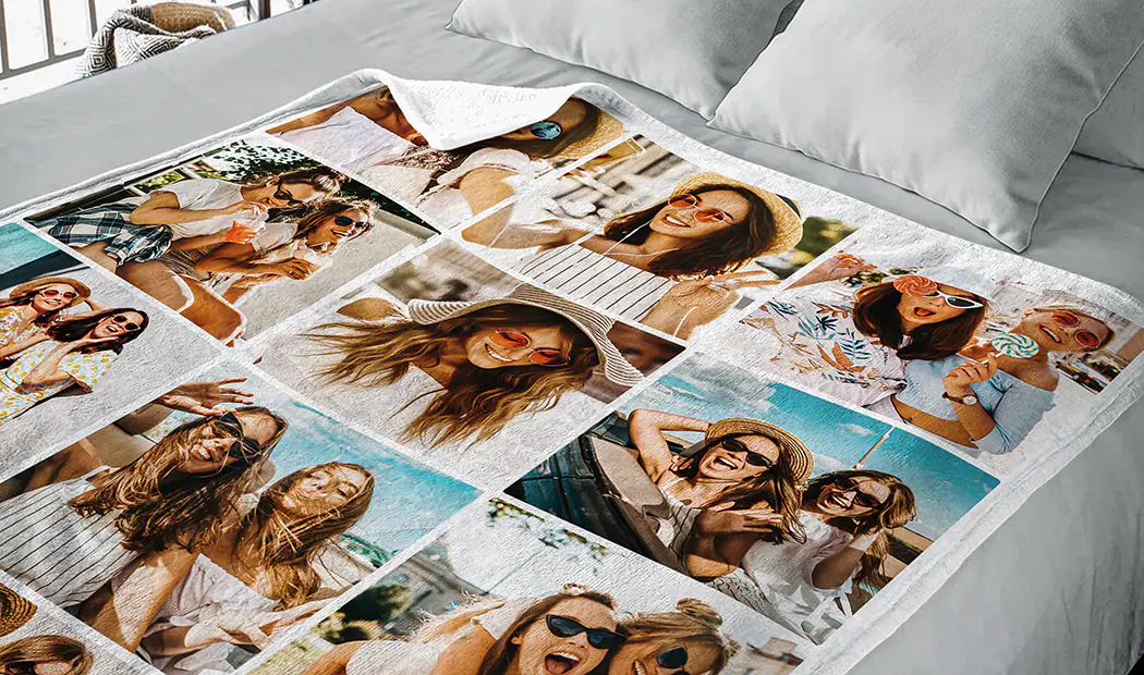 Printerpix Photo Blanket with Family Photos