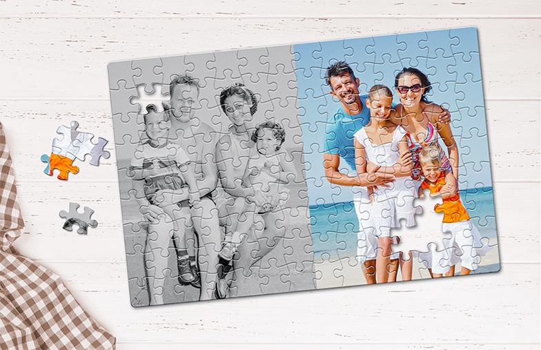 Printerpix Fotopuzzle mit bedruckter Box und 1000 Teilen