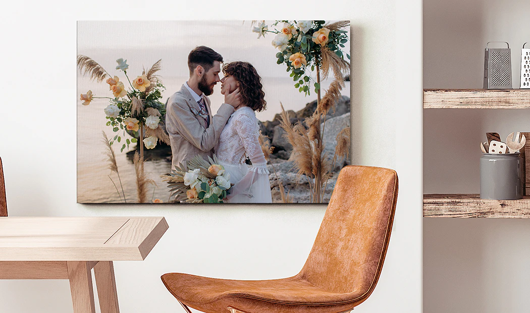 6x6 Hochzeitsleinwand