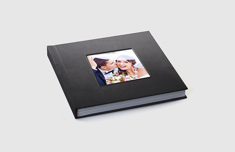 Window cut-out photo books