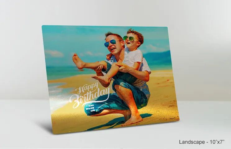 10x7 Metallbild Geburtstag