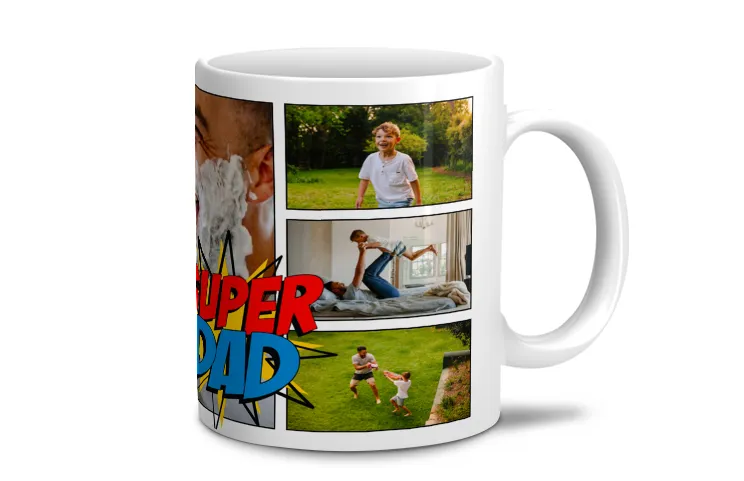 Super-Dad-Collage-Mug General
