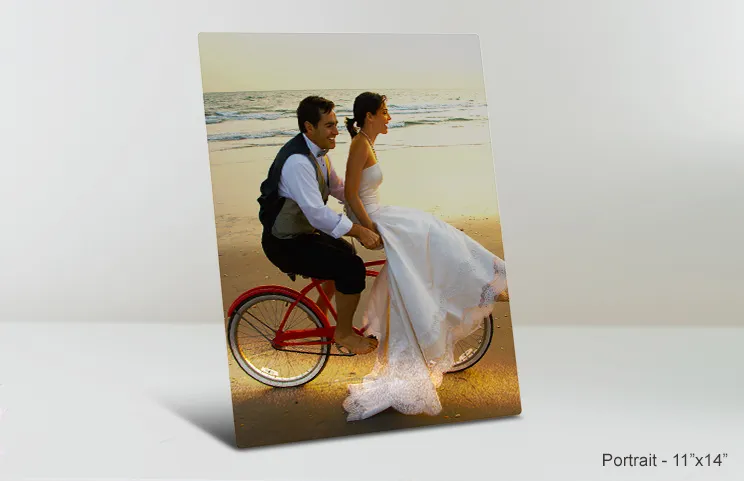 11x14 Metallprint Hochzeit