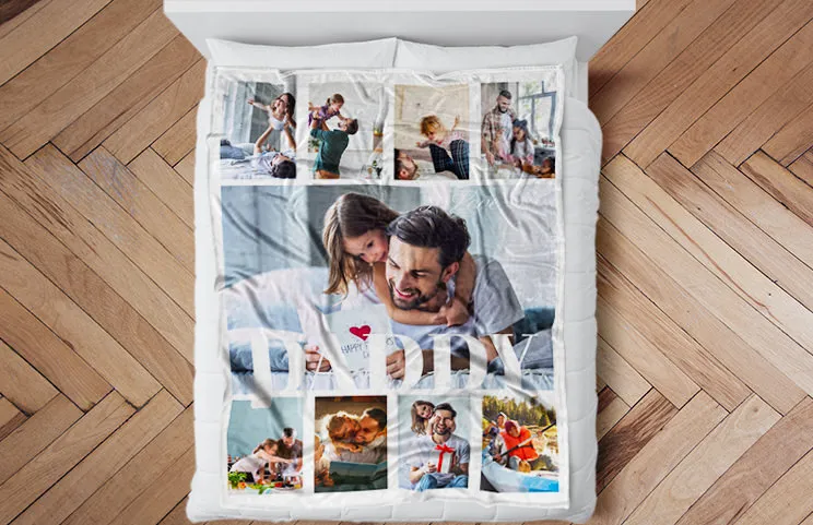Papa Collage Blanket - XL