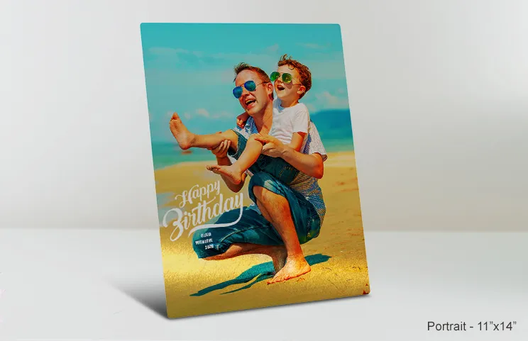 11x14 Metallbild Geburtstag