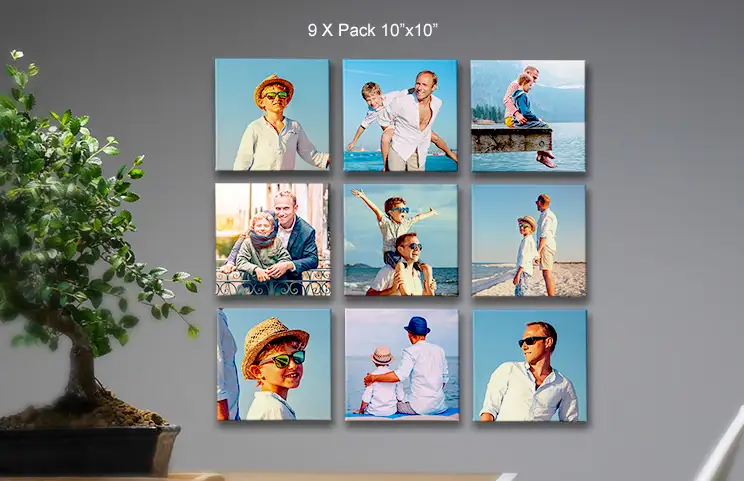 Väter-Geschenke - Foto-Leinwand Display
