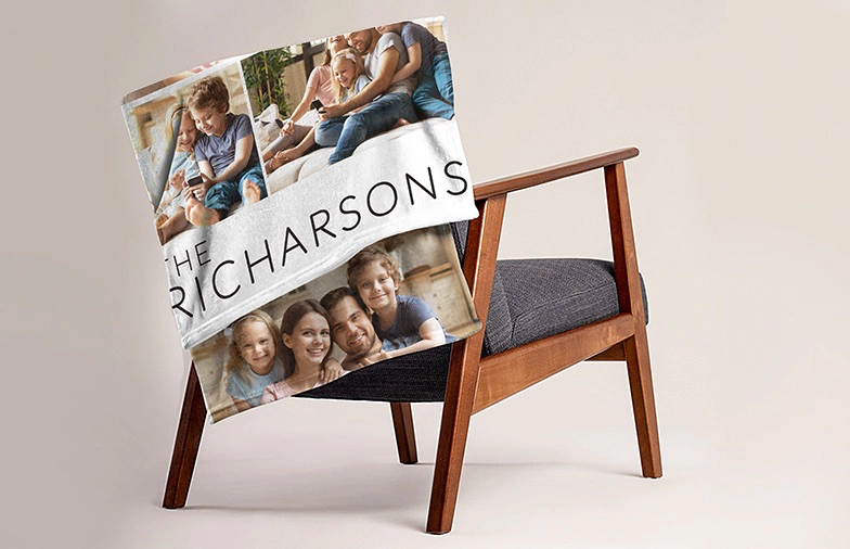 Photo Blanket with Size Comparison