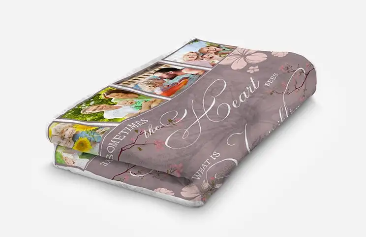 Decke mit Mink-Touch