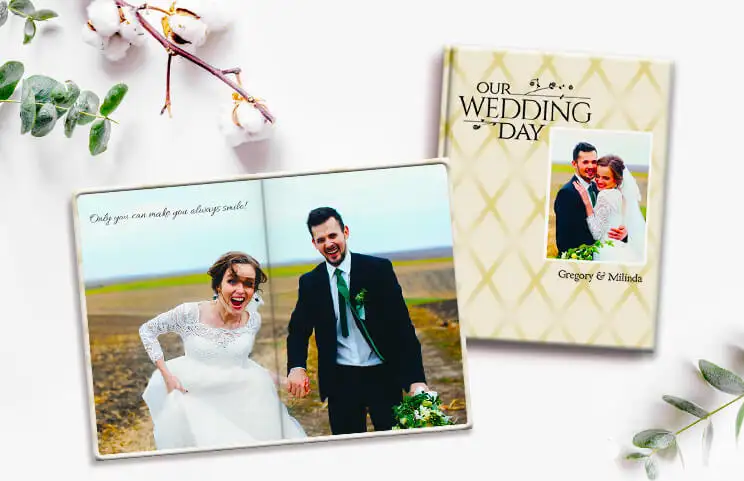 Personalisierte Hochzeitsalbum