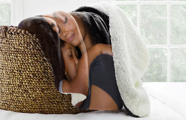 Fotodecke Bild mit Größenvergleich