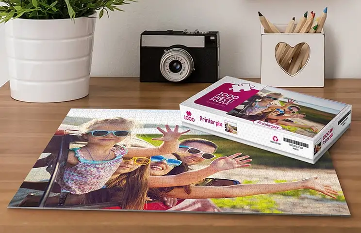 Cardboard Puzzle of Two Girls