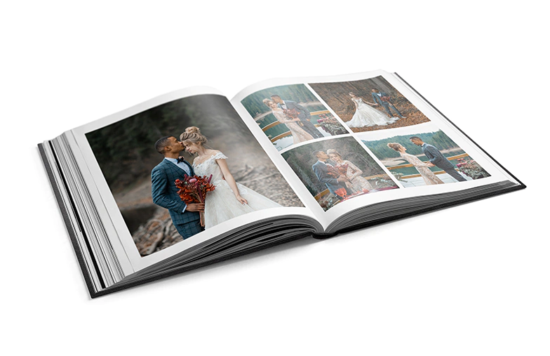 Window cut-out photo books