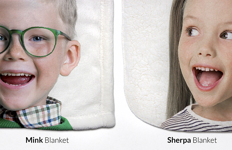 Photo Blanket in Black-and-White Collage