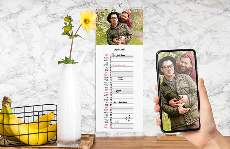 Personalisierter Küchenkalender