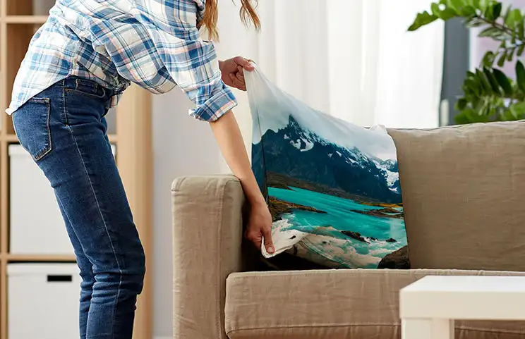 Decorative Cushions on Sofa