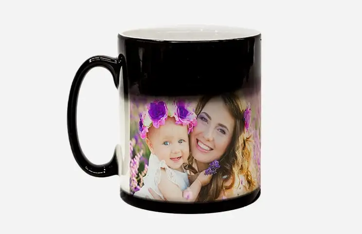Magic mug with a photo of the child