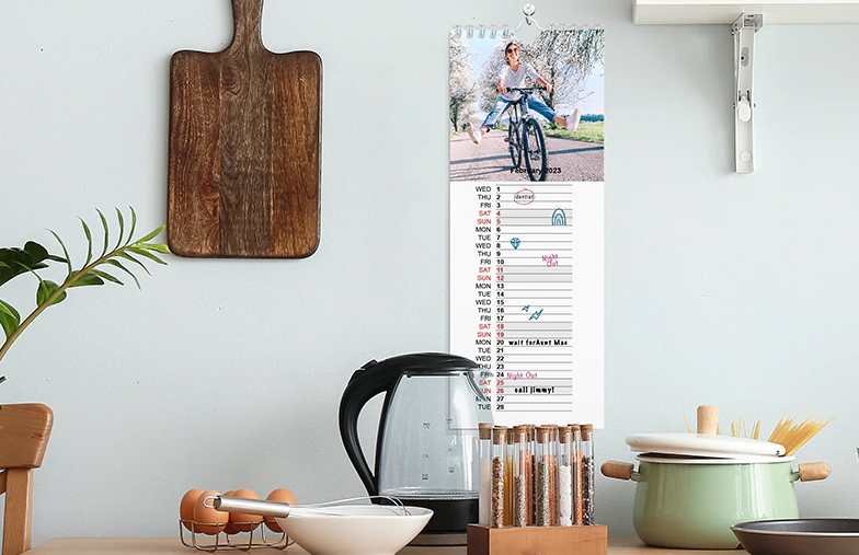 Personalisierter Küchenkalender