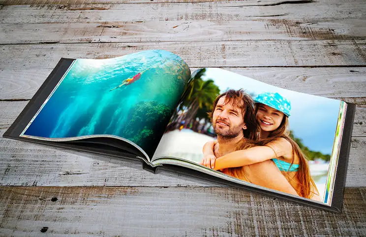 Valentina Schwarze Leder-Fotobücher