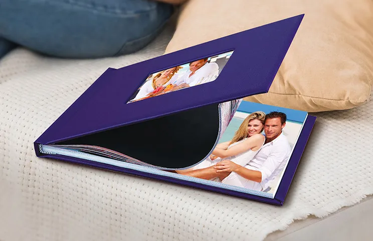 Window cut-out photo books
